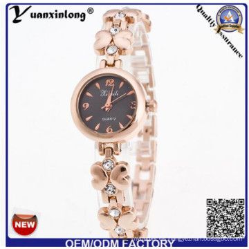 YXL-807 China fábrica girasol en forma de reloj de pulsera de señora fina caso moda